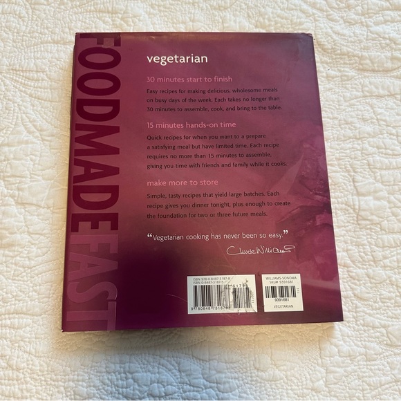Williams Sonoma Food Made Fast Vegetarian Cookbook - Picture 6 of 7